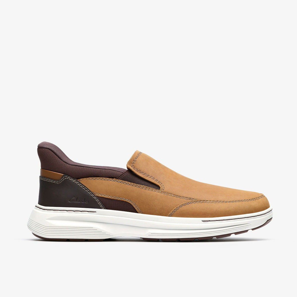 Clarks Men Craftwell Step Light Brown Leather