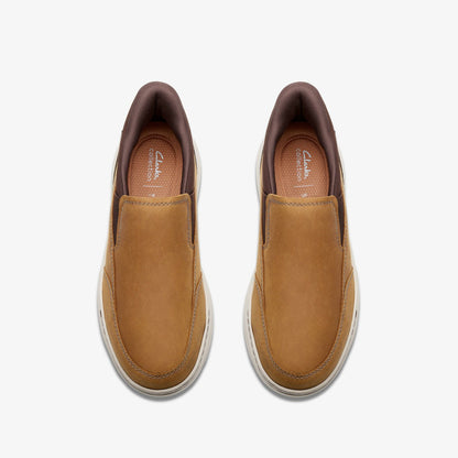 Clarks Men Craftwell Step Light Brown Leather