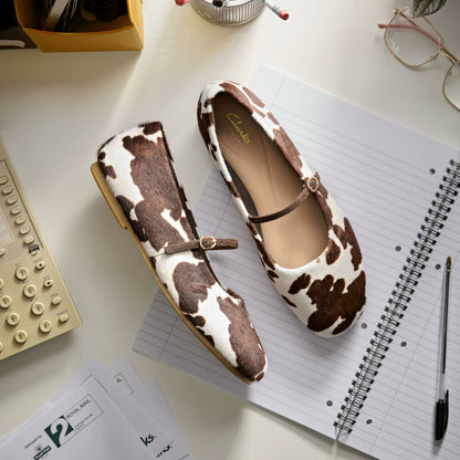 Clarks Women Livia Sky Cow Print