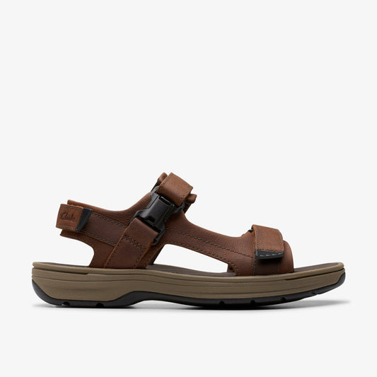 Clarks Men Saltway Edge Dark Brown Leather