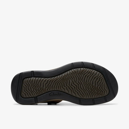 Clarks Men Saltway Edge Dark Brown Leather