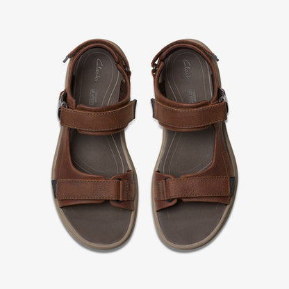 Clarks Men Saltway Edge Dark Brown Leather