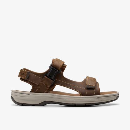 Clarks Men Saltway Edge Light Tan Leather