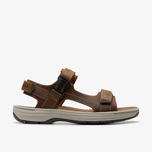 Clarks Men Saltway Edge Light Tan Leather