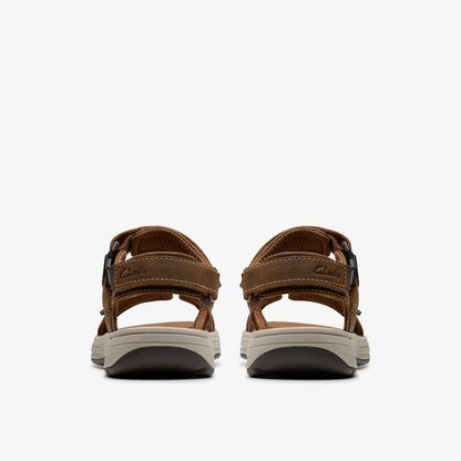 Clarks Men Saltway Edge Light Tan Leather