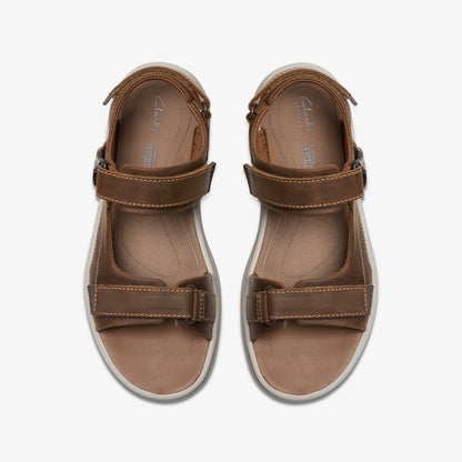 Clarks Men Saltway Edge Light Tan Leather
