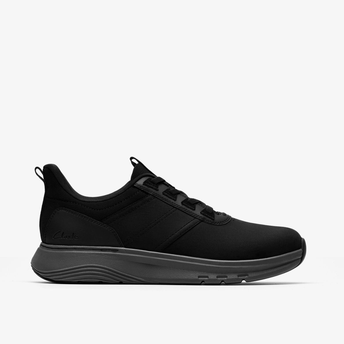 Clarks Men Motion Trek LX Black Leather