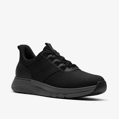 Clarks Men Motion Trek LX Black Leather