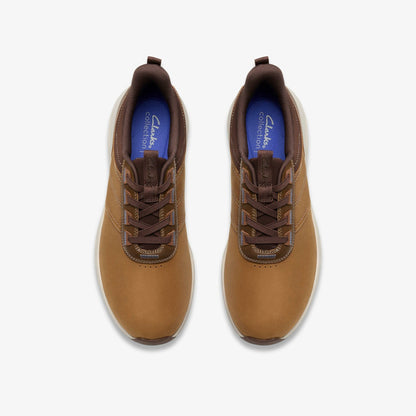 Clarks Men Motion Trek LX Dark Tan Leather