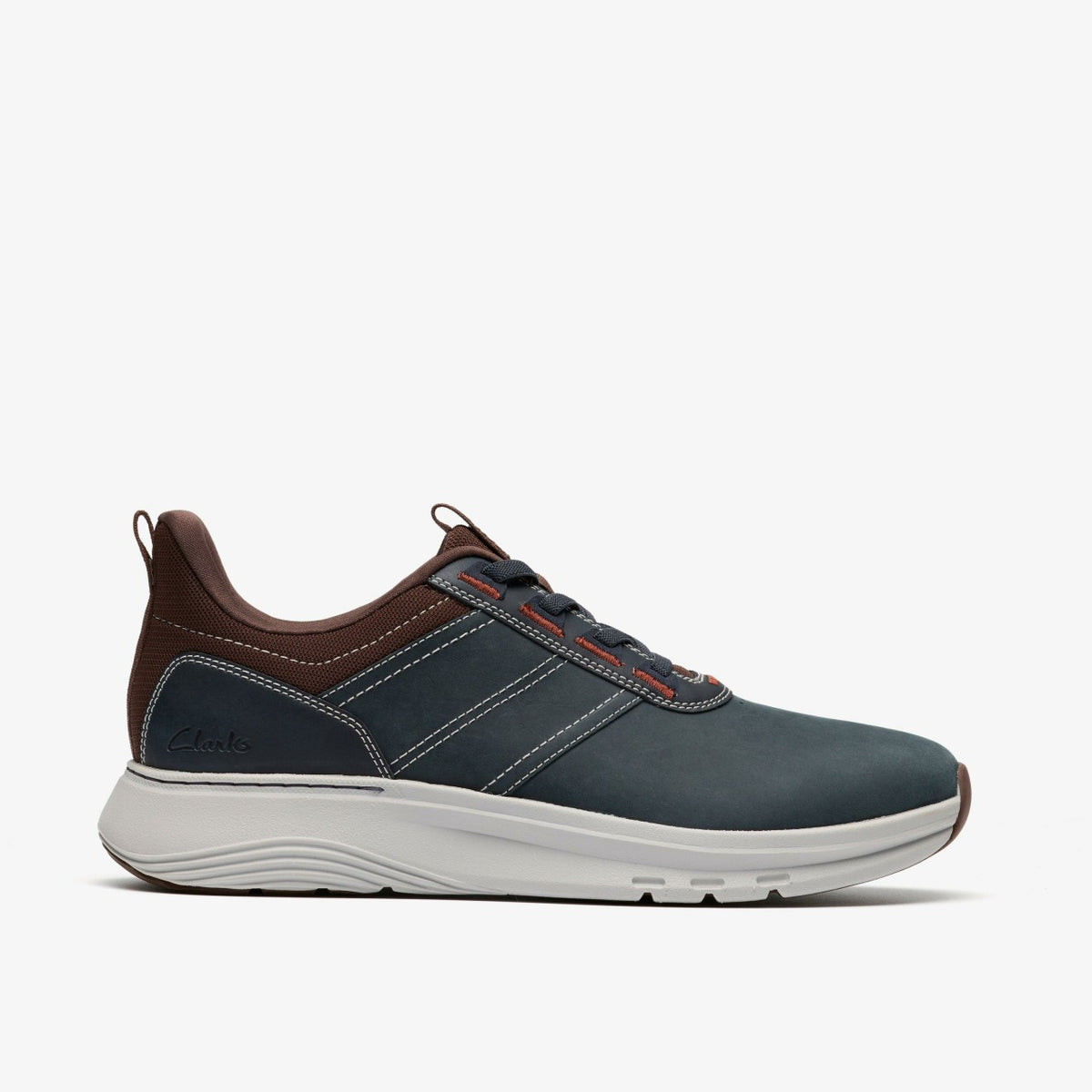 Clarks Men Motion Trek LX Navy Leather