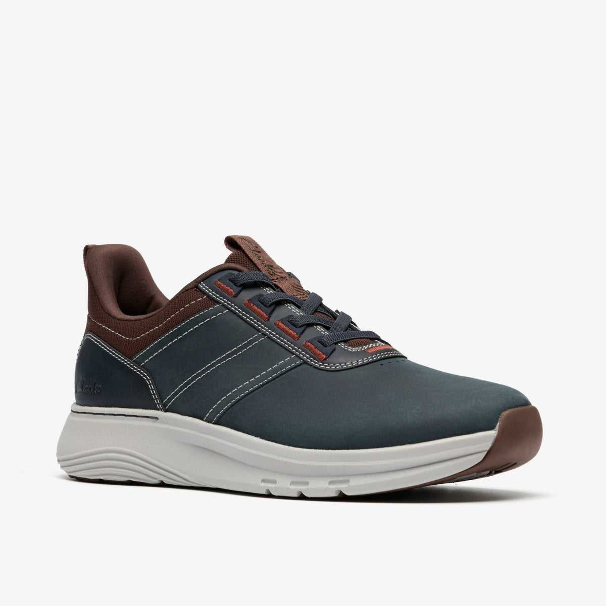Clarks Men Motion Trek LX Navy Leather
