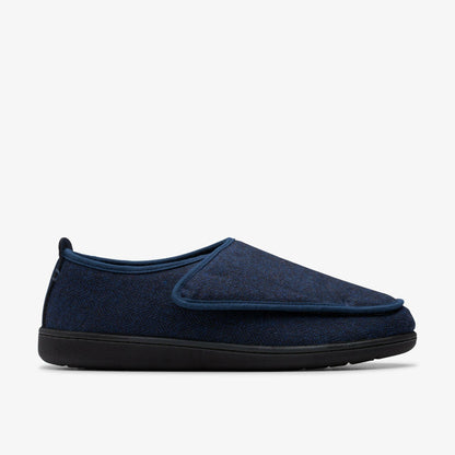 Clarks Men King Riptape Slipper Navy Interest