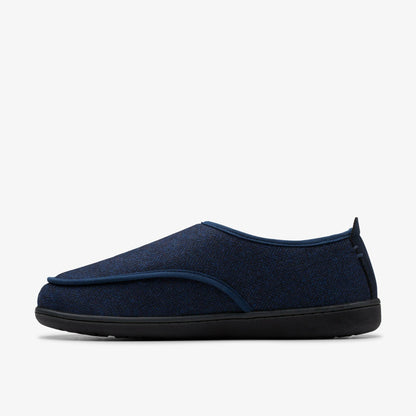 Clarks Men King Riptape Slipper Navy Interest