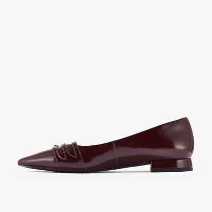Clarks Women Sensa 15 Strap Burgundy Patent