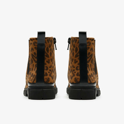 Clarks Kids Evyn Chelsea Kid Leopard Print