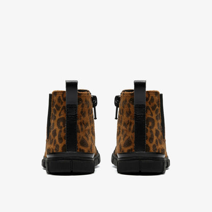 Clarks Kids Evyn Chelsea Toddler Leopard Print