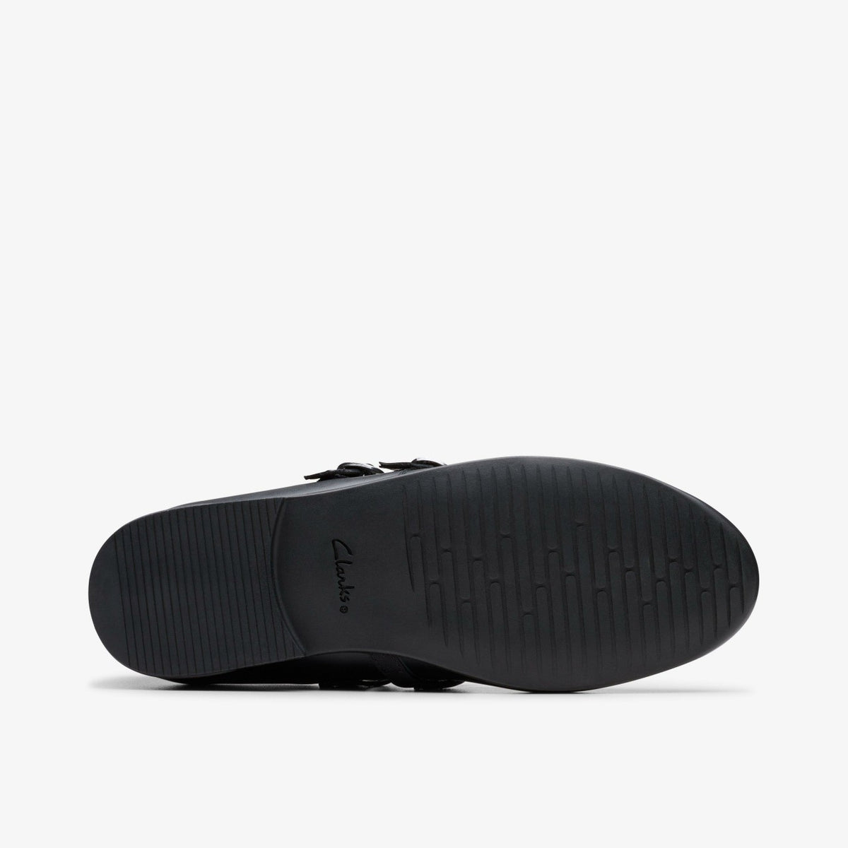 Clarks Kids Finja Bar Youth Black Leather