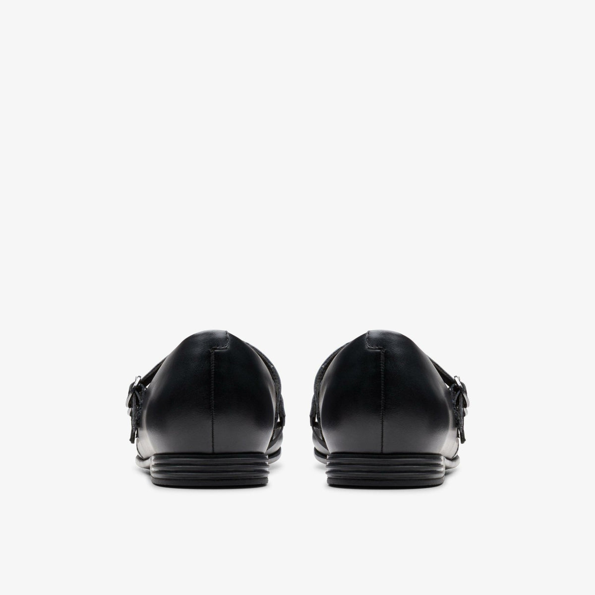 Clarks Kids Finja Bar Youth Black Leather