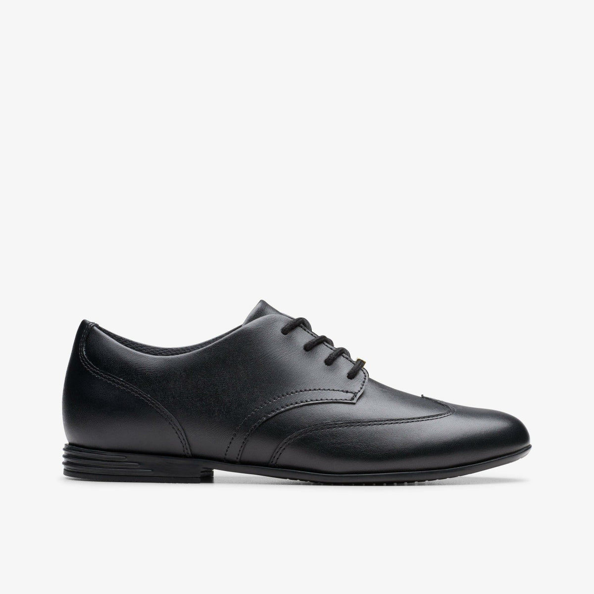 Clarks Kids Finja Wing Youth Black Leather