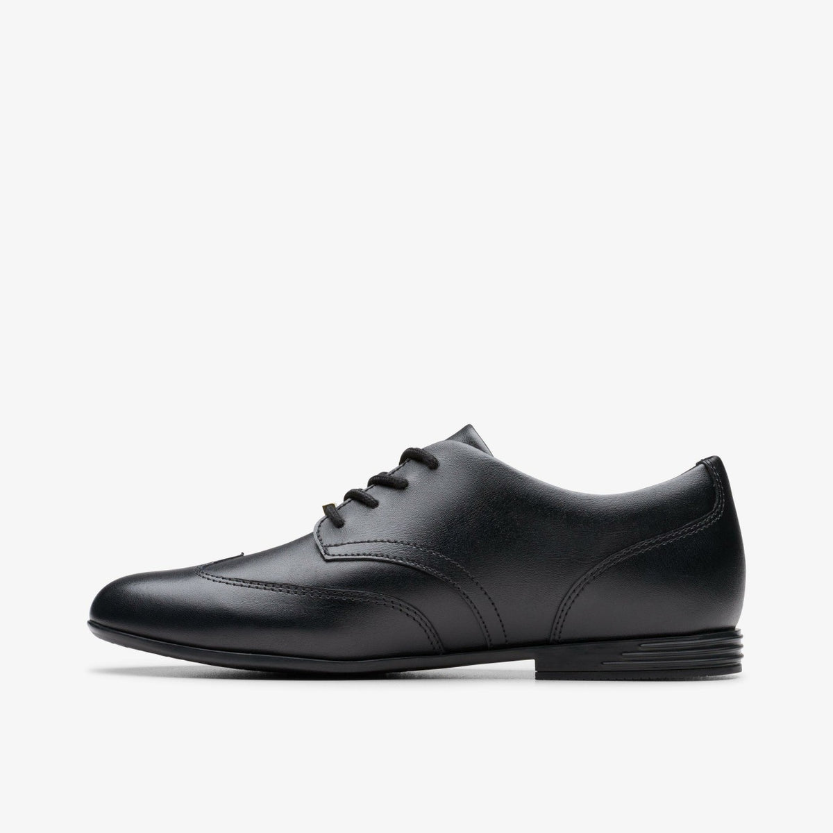 Clarks Kids Finja Wing Youth Black Leather