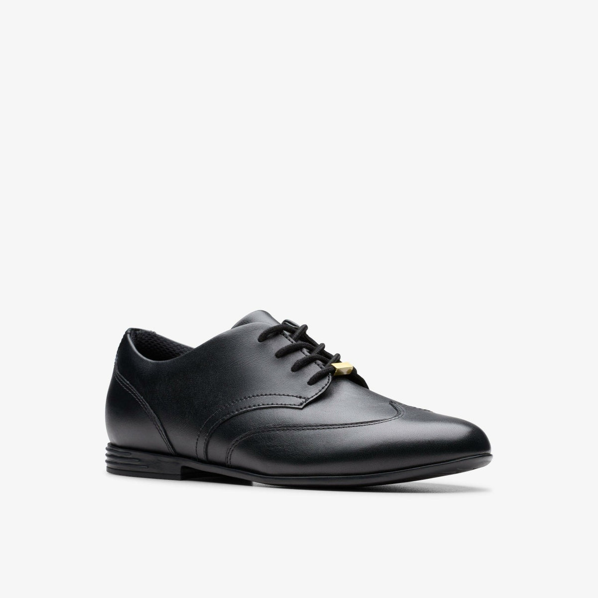 Clarks Kids Finja Wing Youth Black Leather