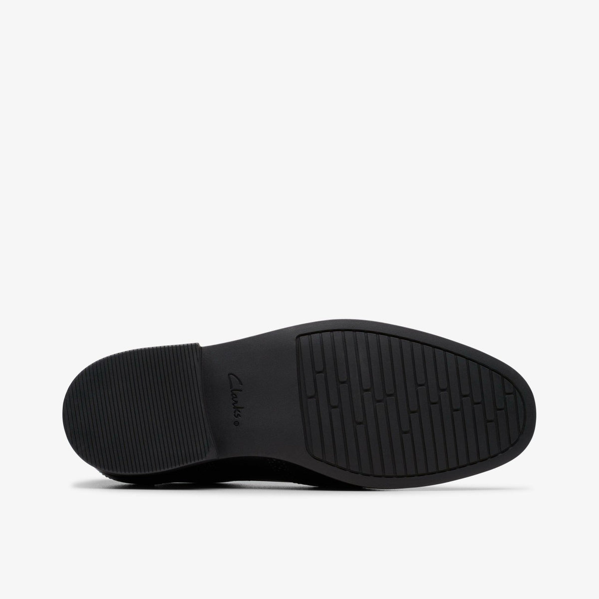 Clarks Kids Jonwin Wing Youth Black Leather