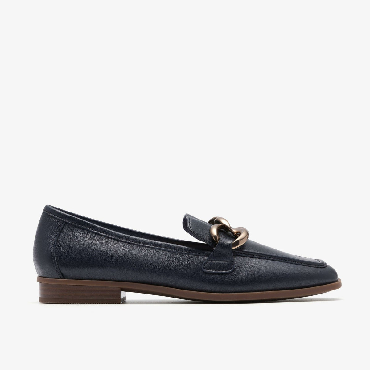 Clarks Women Sarafyna Iris Navy Leather