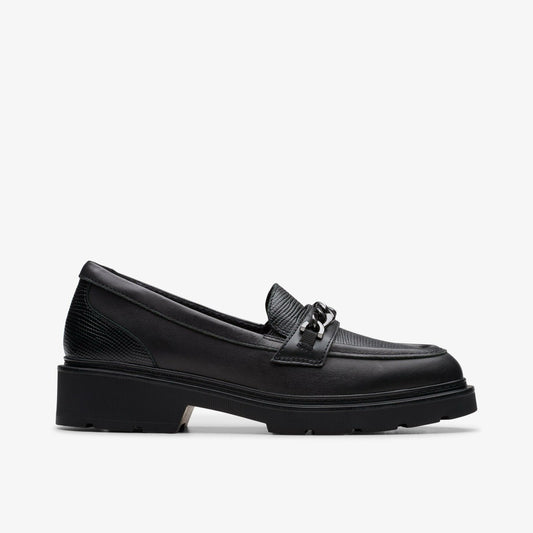 Clarks Kids Eris Edge Youth Black Leather