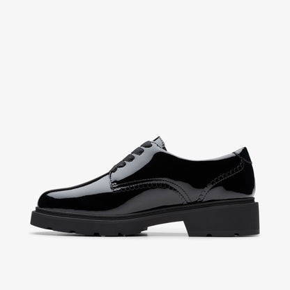Clarks Kids Eris Pure Youth Black Patent