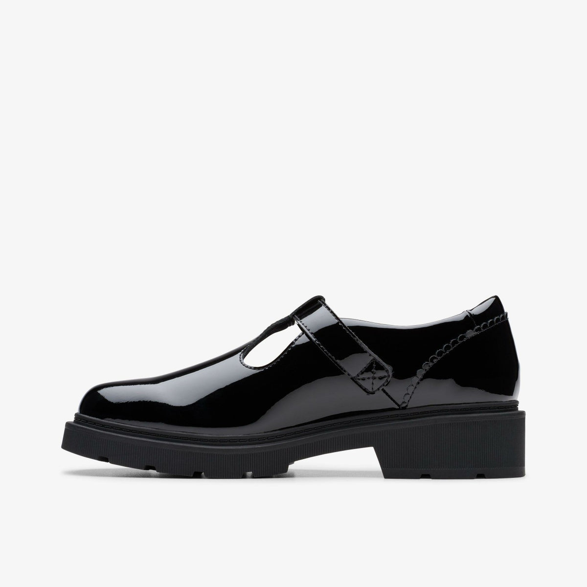 Clarks Kids Eris Hope Youth Black Patent