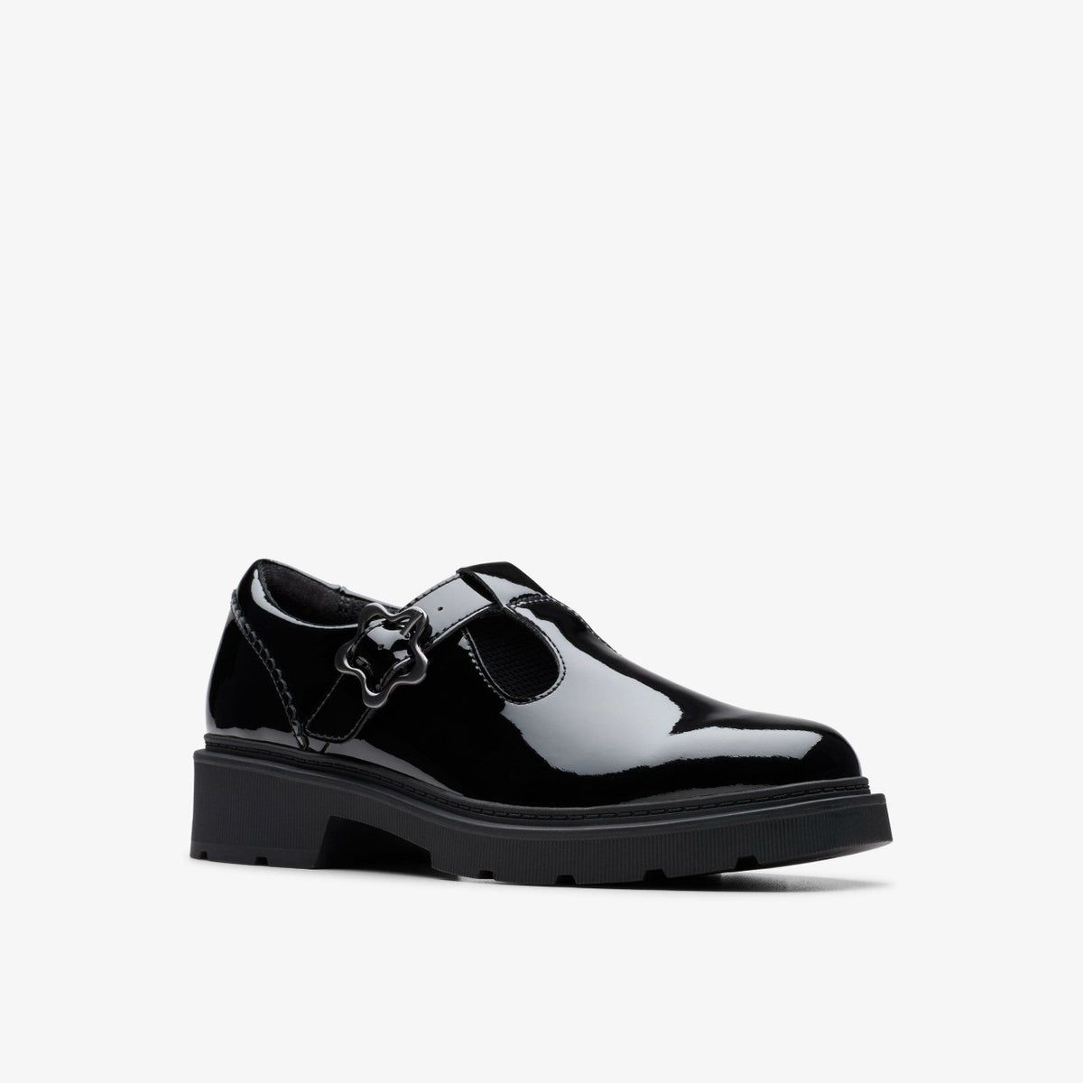 Clarks Kids Eris Hope Youth Black Patent