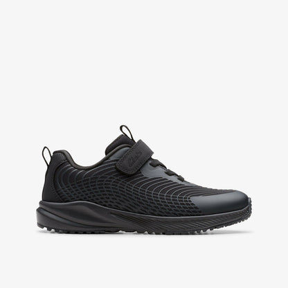 Clarks Kids Deyes Dash Kid Black/Black