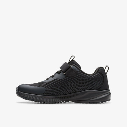 Clarks Kids Deyes Dash Kid Black/Black