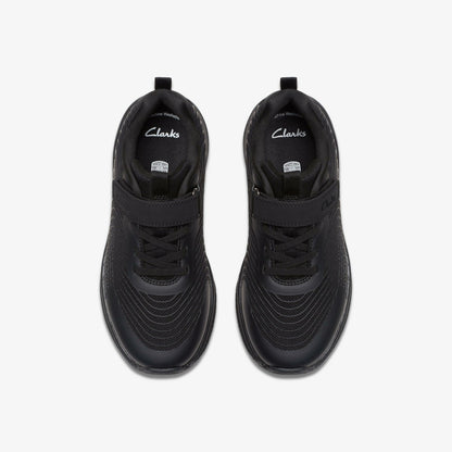 Clarks Kids Deyes Dash Kid Black/Black
