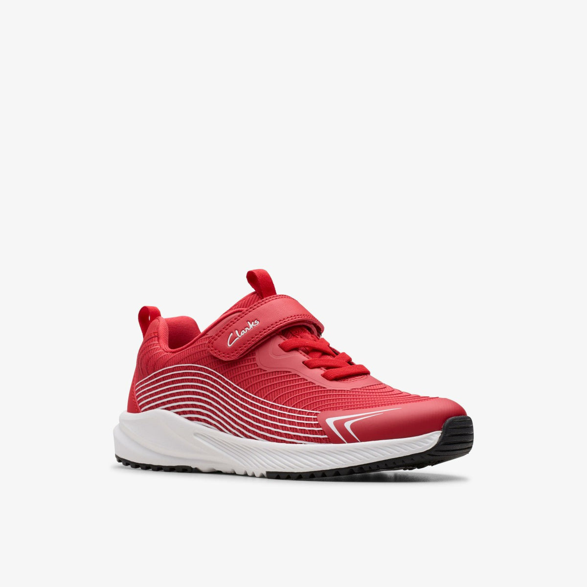 Clarks Kids Deyes Dash Kid Red Synthetic