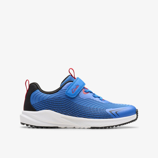 Clarks Kids Deyes Dash Kid Blue Synthetic
