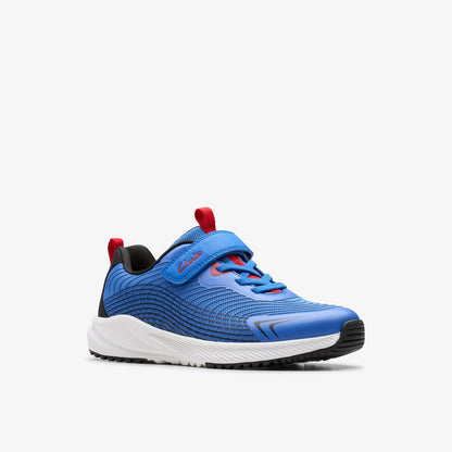 Clarks Kids Deyes Dash Kid Blue Synthetic
