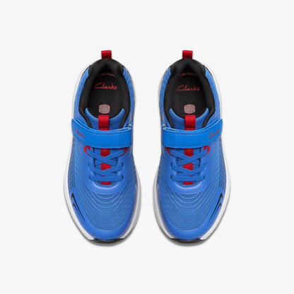 Clarks Kids Deyes Dash Kid Blue Synthetic