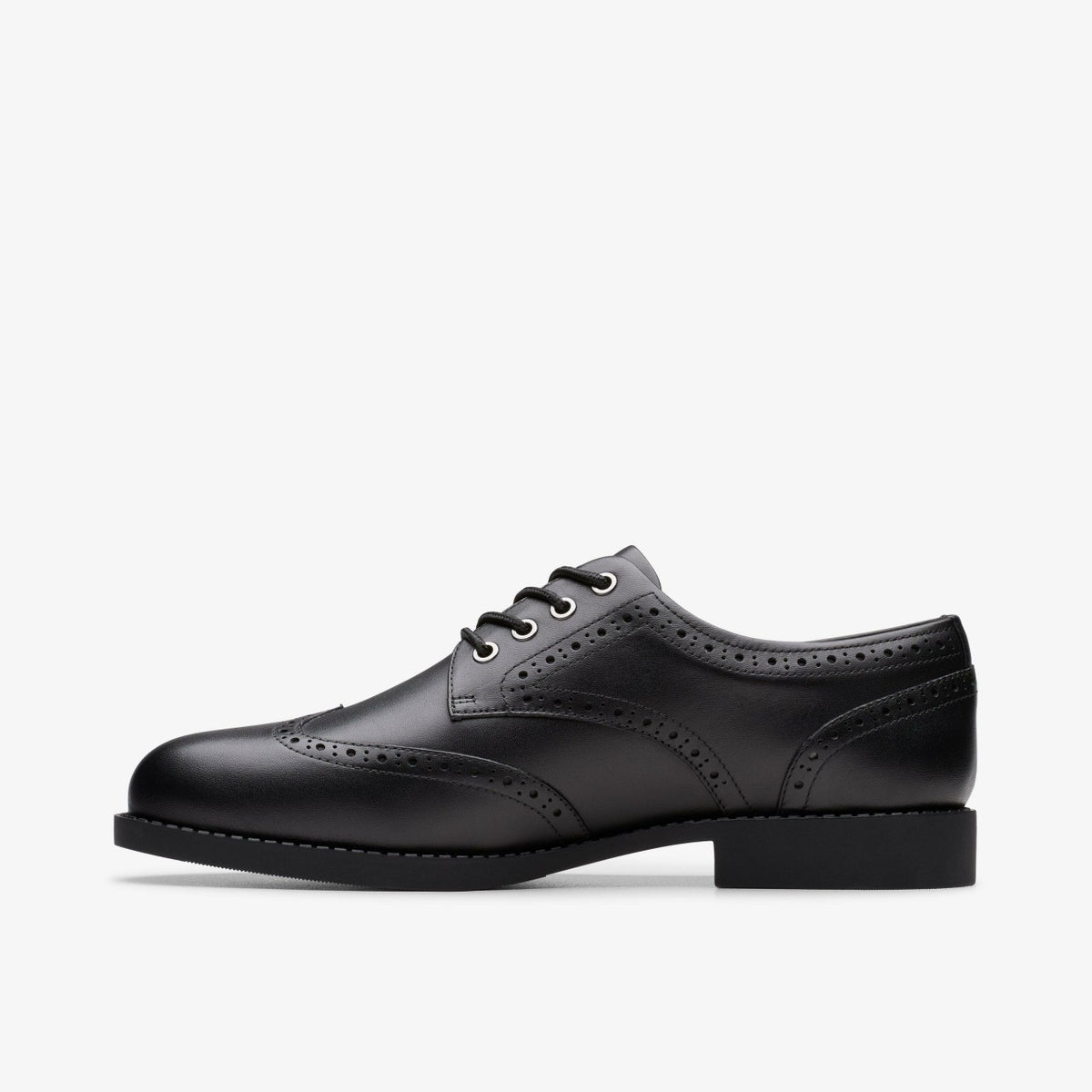 Clarks Kids Tapa Pure Youth Black Leather