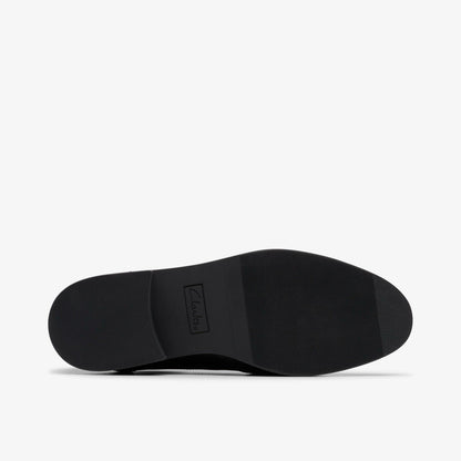 Clarks Kids Tapa Pure Youth Black Leather