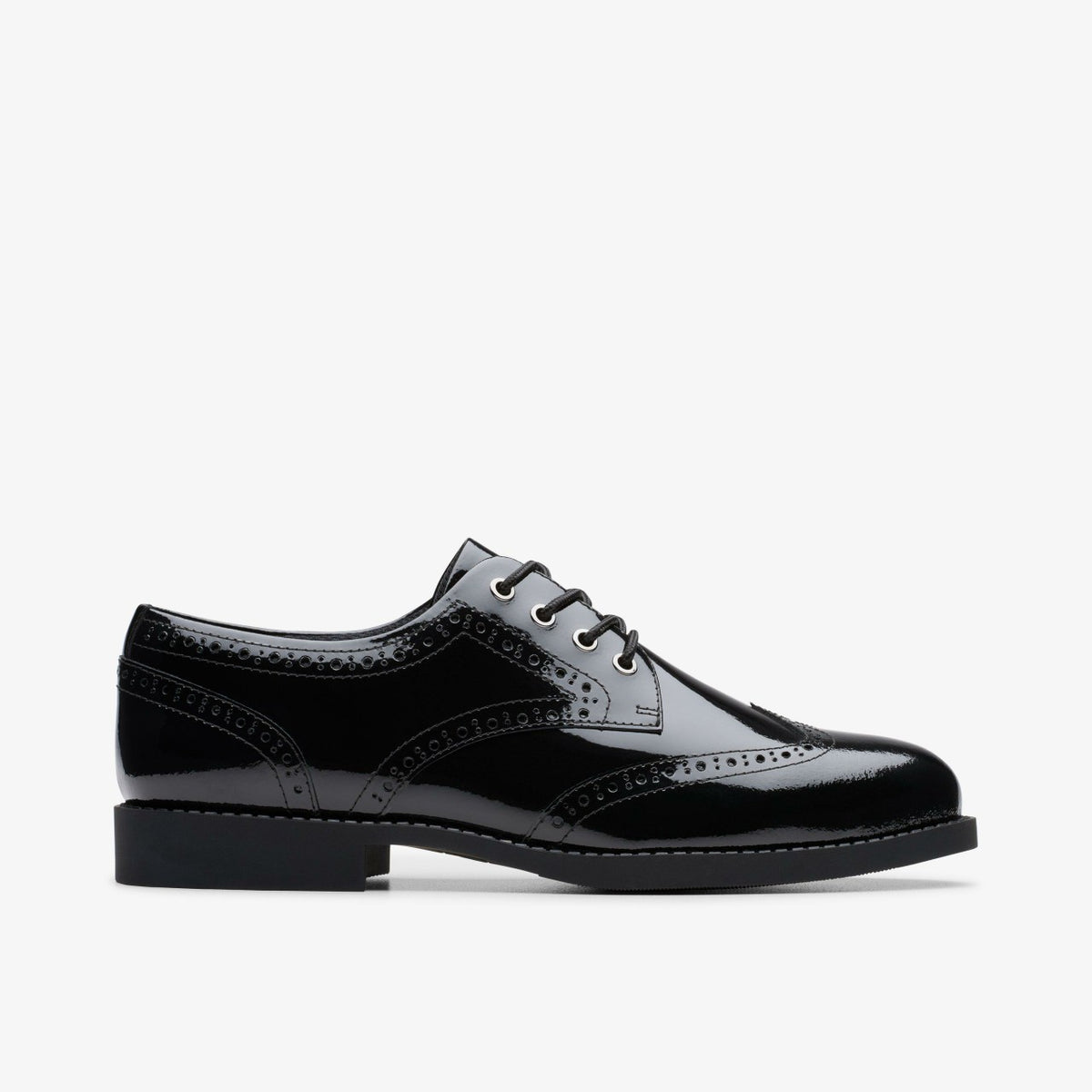 Clarks Kids Tapa Pure Youth Black Patent