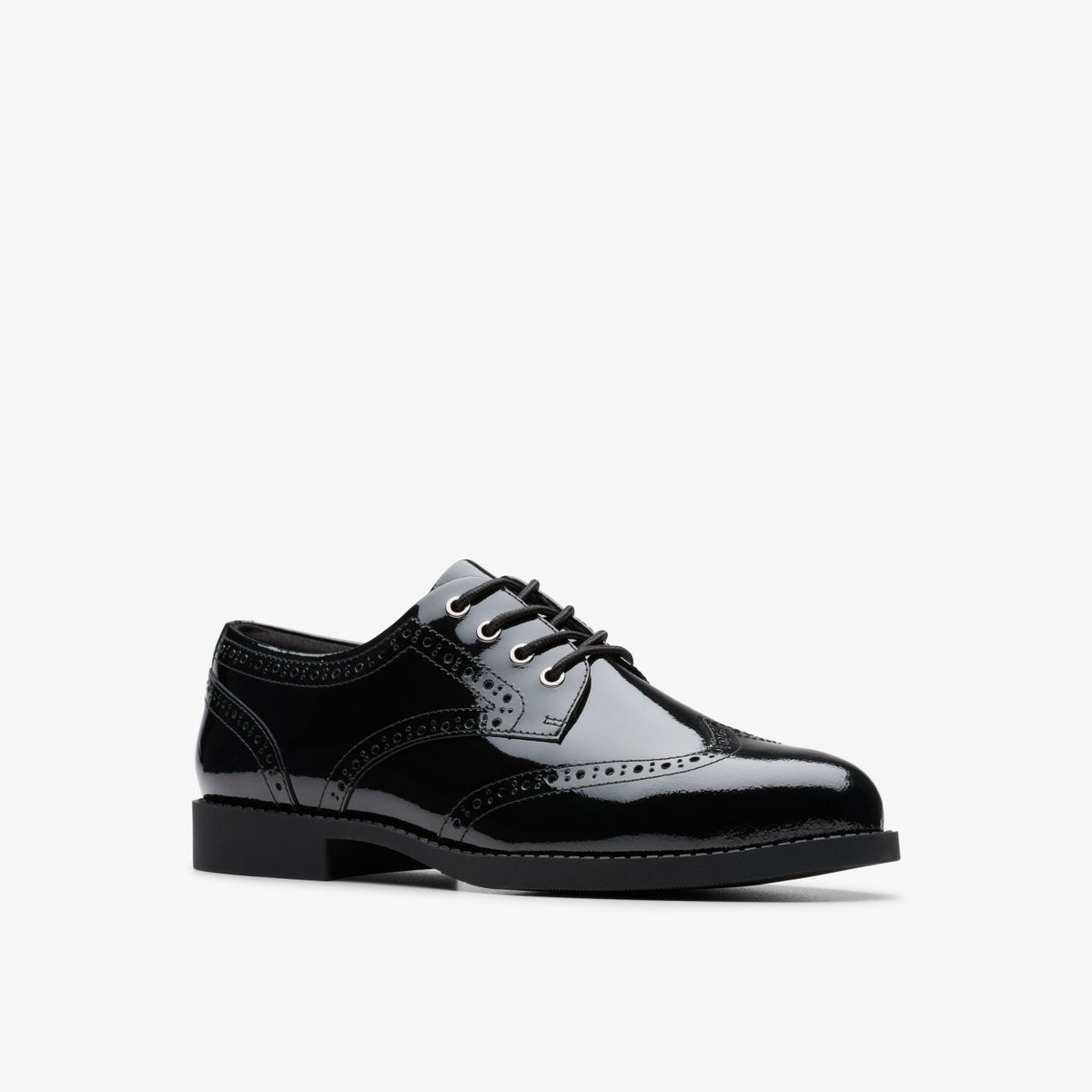Clarks Kids Tapa Pure Youth Black Patent