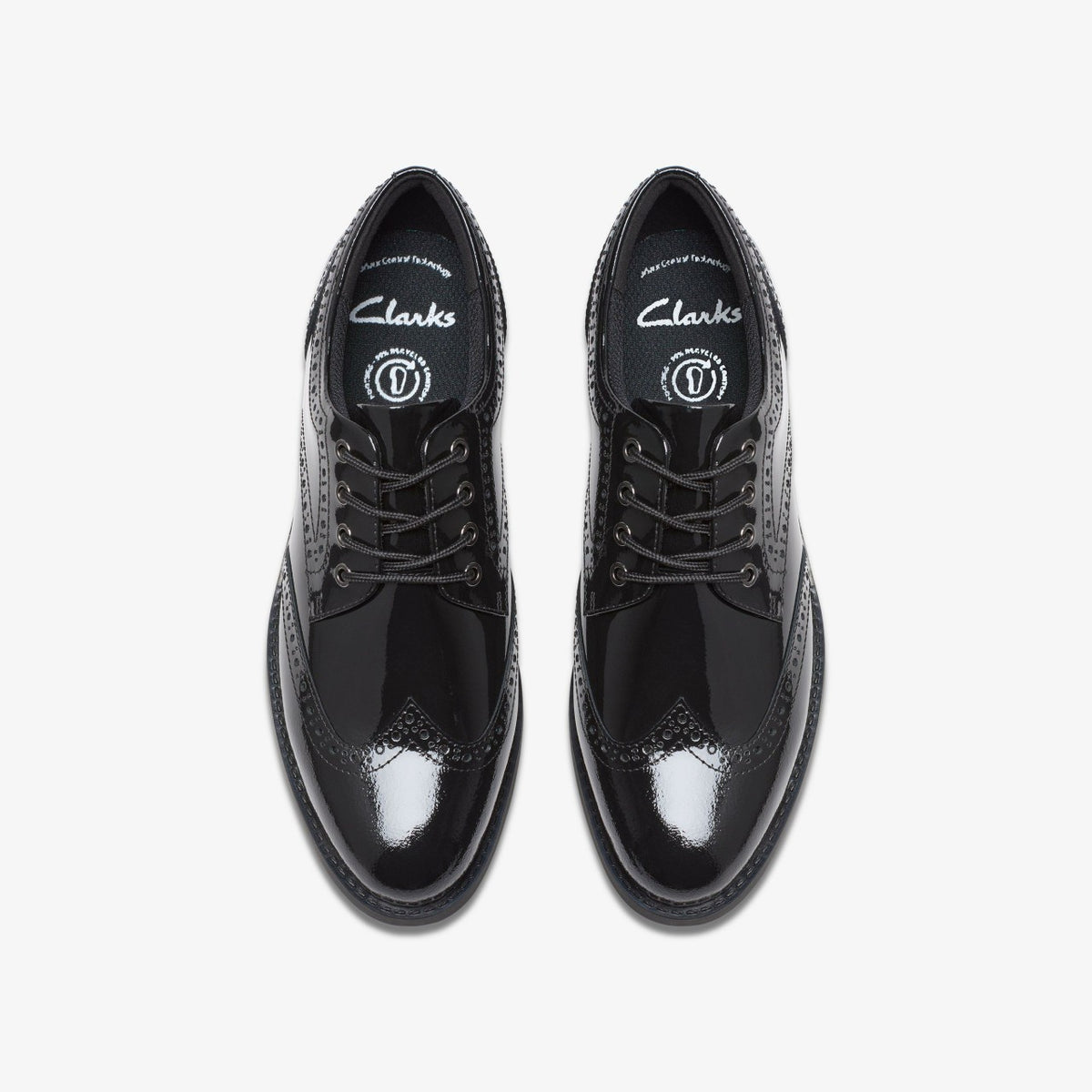 Clarks Kids Tapa Pure Youth Black Patent