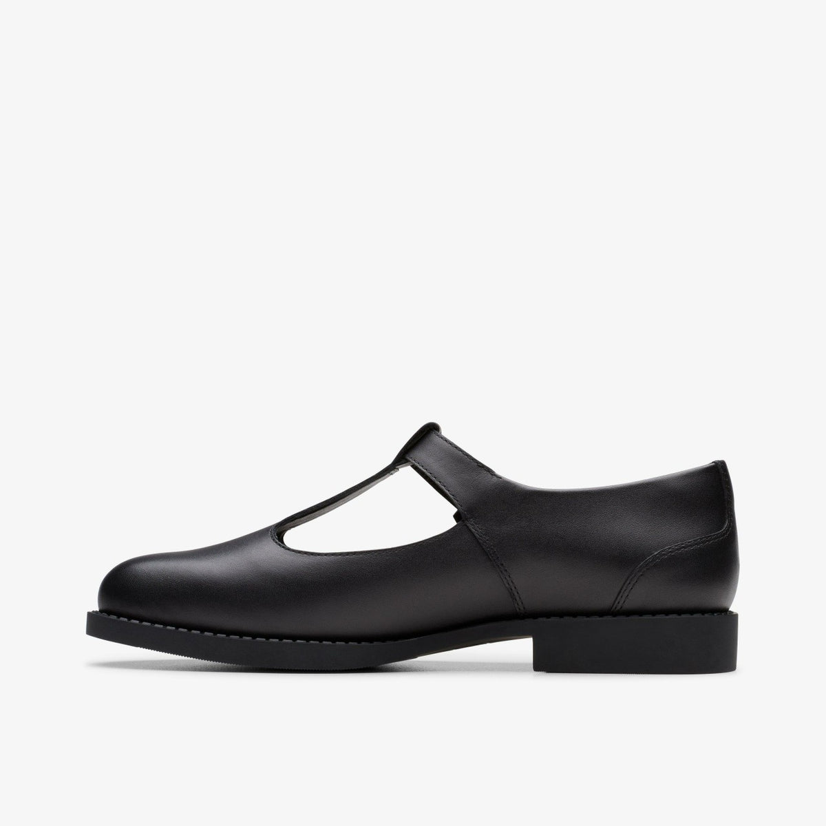 Clarks Kids Tapa Hope Youth Black Leather