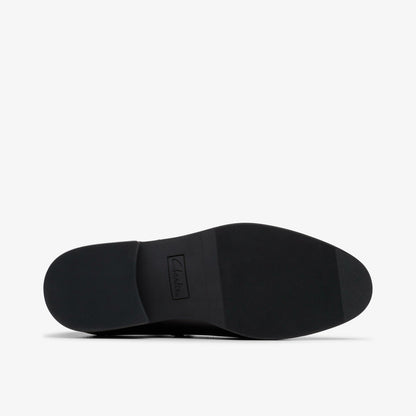 Clarks Kids Tapa Hope Youth Black Leather