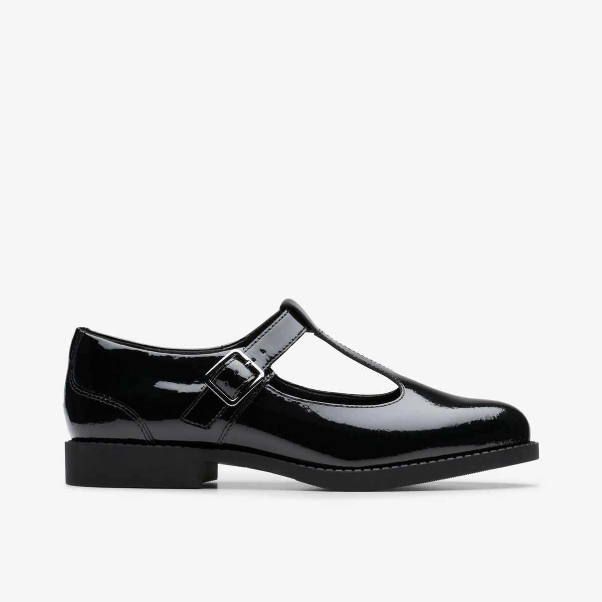 Clarks Kids Tapa Hope Youth Black Patent
