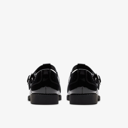 Clarks Kids Tapa Hope Youth Black Patent