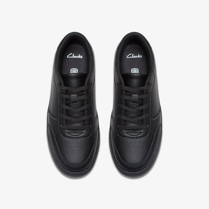 Clarks Kids Barley Step Youth Black