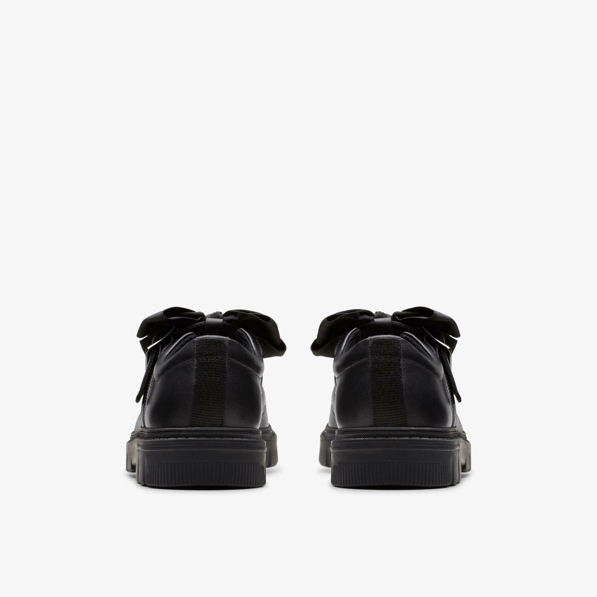 Clarks Kids Lorcam Jane Youth Black Leather
