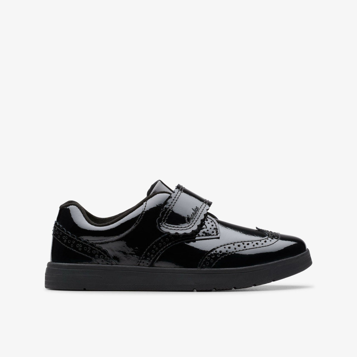Clarks Kids Disco Skip Kid Black Patent